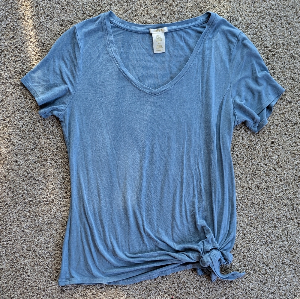 Slouchy knotted tee
